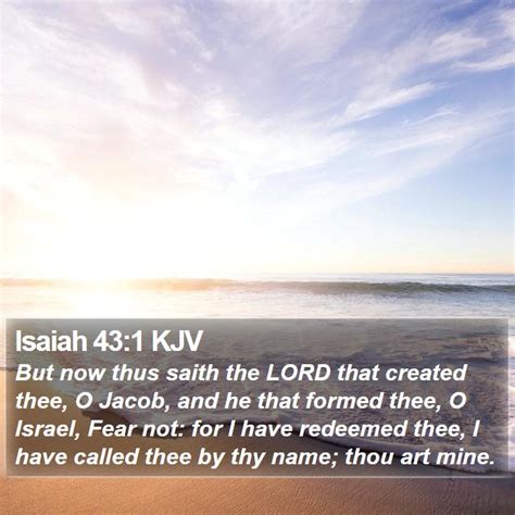 Isaiah 43:1 KJV Bible Verse Images