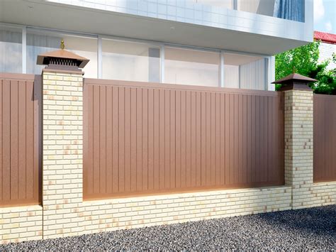 Заборная секция с алюминиевой окантовкой с заполнением сэндвич-панелями ...