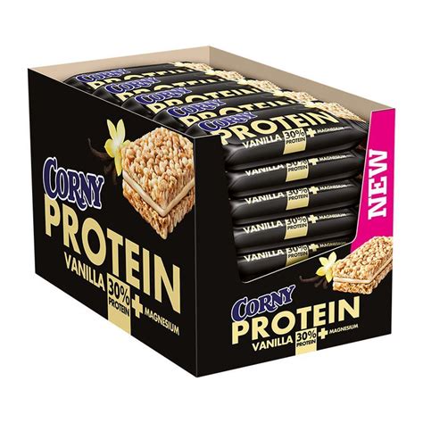 Протеиновый батончик со злаками Corny Protein ваниль 35г по 24шт ...