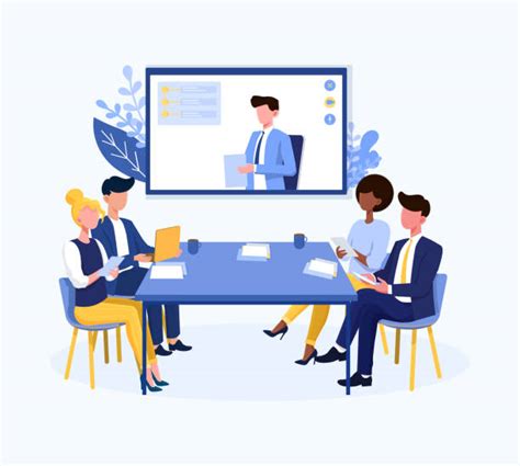 Diverse Meeting Room Illustrations Royalty Free Vector Graphics And Clip