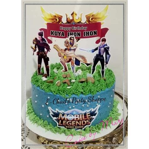 Mobile Legend Cake Topper Shopee Philippines