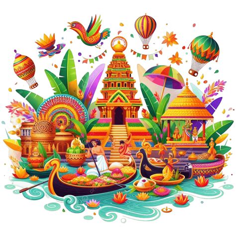 onam festival clipart  kerala elements happy onam festival clipart