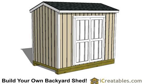 a small shed with the words build your own backyard shed