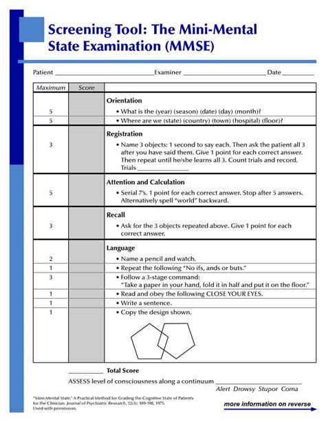 Folstein Mini Mental Status Exam Pdf