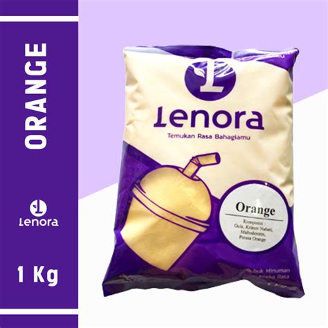 LENORA Bubuk Minuman Jeruk Serbuk Minuman Powder Drink Rasa Orange