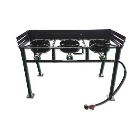 King Kooker 54000 Btu Heavy Duty Portable Propane Gas Triple Burner Outdoor Cooker In The