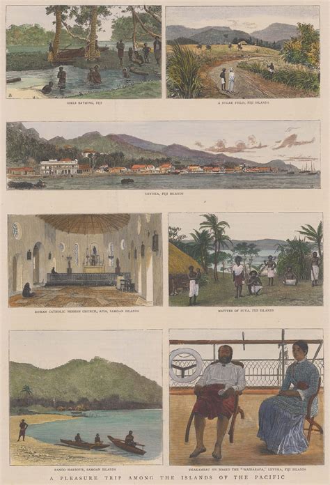 The Graphic Magazine, Fiji - Fiji and Samoan Islands, 1885 | The Map House