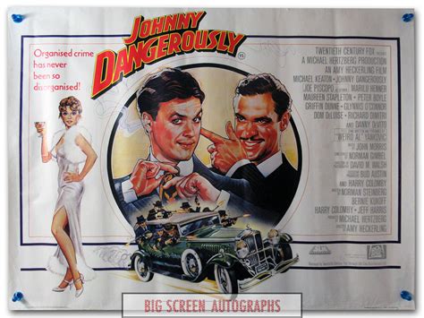 Johnny Dangerously Quad Poster Big Screen Autographs