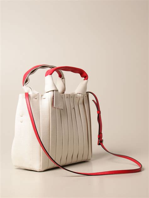 VALENTINO GARAVANI: Atelier Bag 05 plissé edition bag in canvas ...