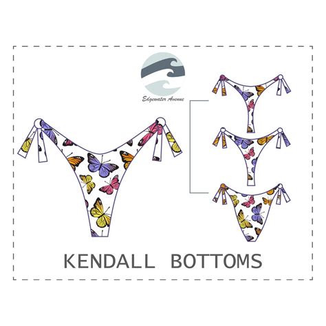 DIY Reversible Side Tie Bikini Bottoms 3 Coverage Options PDF Sewing