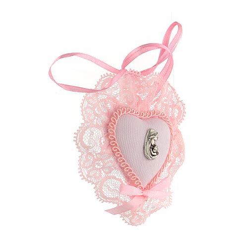 Pink Crib Medal Virgin And Child Online Sales On