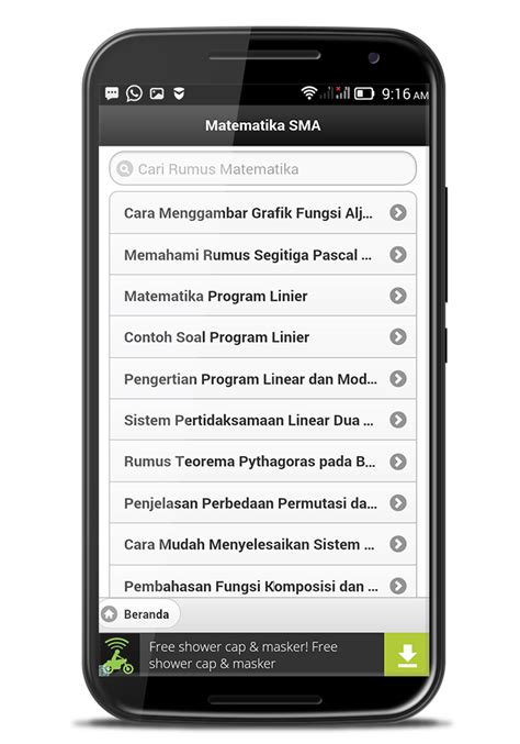 Rumus Matematika Lengkap لنظام Android تنزيل