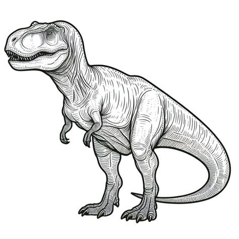 T Rex Dinossauro Para Colorir - 7