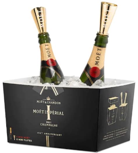 Champagner Partybox Moët Chandon mit Trinkaufsatz