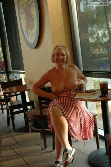 Milf Flashing Tits Public Flash Boobs