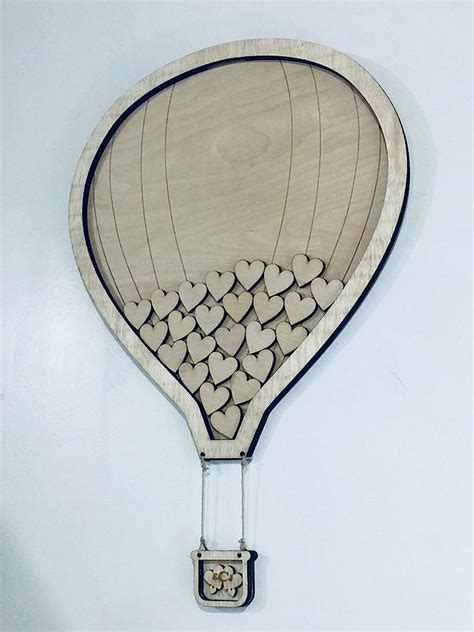 Wedding Guestbook Hot Air Balloon Guest Book Alternative Guestbook