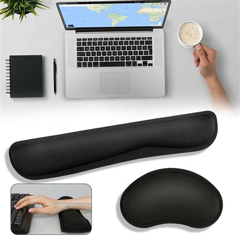 Memory Foam Keyboard Wrist Rest Pad Mouse Pad Wrist Support Ergonomic Cushion