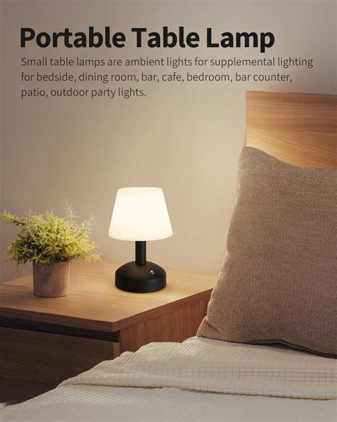 Snapklik Kdg Modern Cordless Small Table Lamps Portable Led