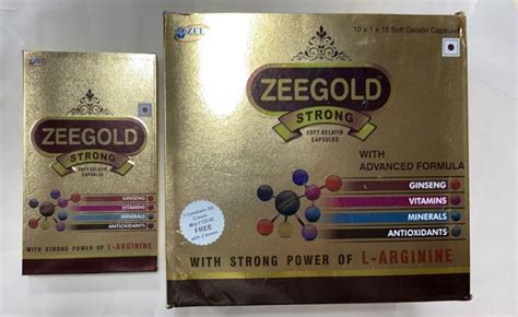 Zeegold Strong Soft Gelatine Capsules Zee Laboratories At Rs Box