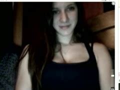 Brunette Shows Tits On Cam PornZog Free Porn Clips