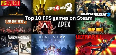 Top 10 FPS Games on Steam PC