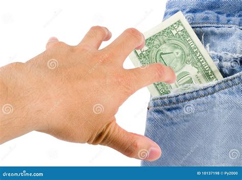 Pick Pocket Stock Photo Image Of Isolated Dollars Expose 10137198
