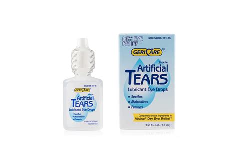 GeriCare® Artificial Tears - Lubricating Eye Drops - Dry Eye Relief