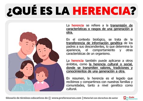Qué es la Herencia | Definición de Herencia 