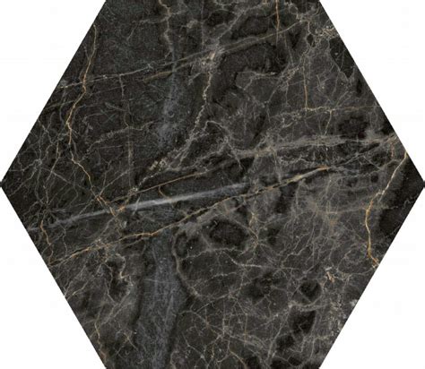 Ecoceramic Porcelanato Hex Marquina Gold Galer A Viterra