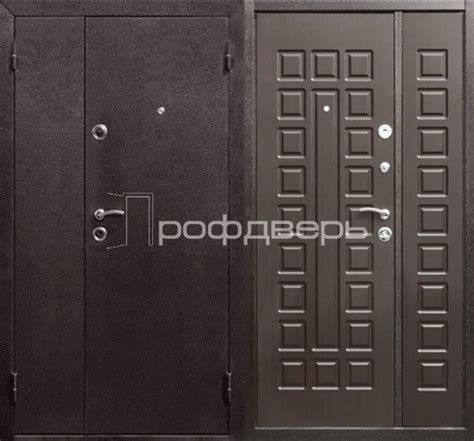 входные двухстворчатые двери в частный дом