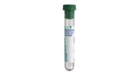 BD Vacutainer Plus Plastic Tube With Green Conventional Closure 3 ML 13