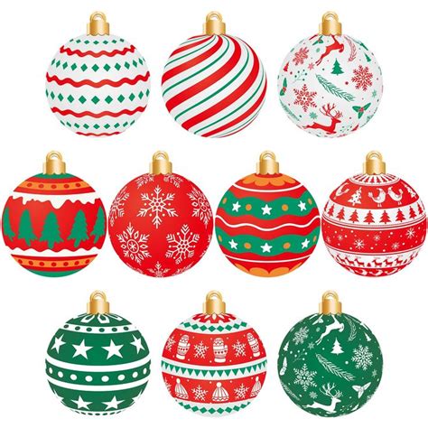 50 Pcs Christmas Cutouts Ornaments Colorful Christmas Ball Cardboard