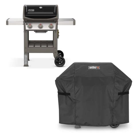 Weber Spirit II E 310 3 Burner Liquid Propane Gas Grill In Black With