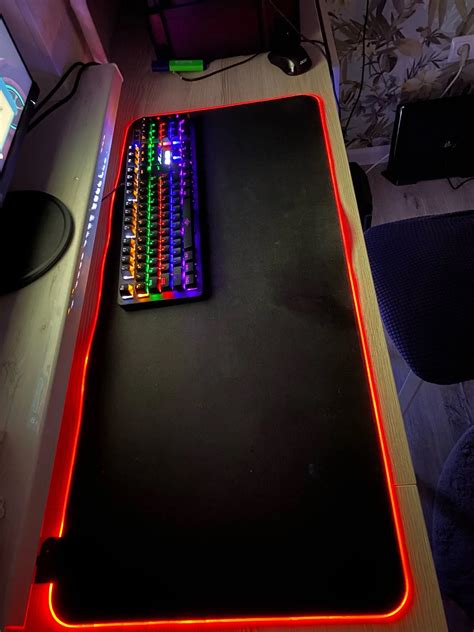 Игровой коврик для мыши с RGB-подсветкой | AliExpress