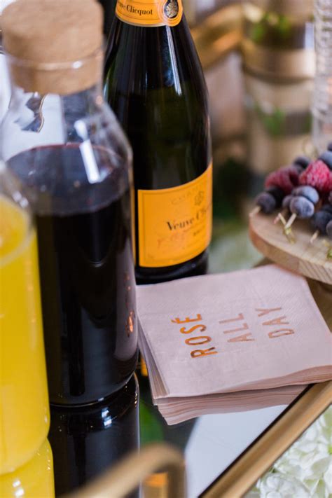 Prettiest Mimosa Bar With Frosted Berry Garnishes To Have To Host