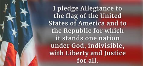 I Pledge Allegiance To The Flag Of The United States Of America