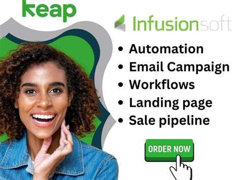 Keap Landing Page Sales Funnel Infusionsoft Email Campaign And