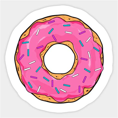 Doughnut Doughnuts Sticker Teepublic