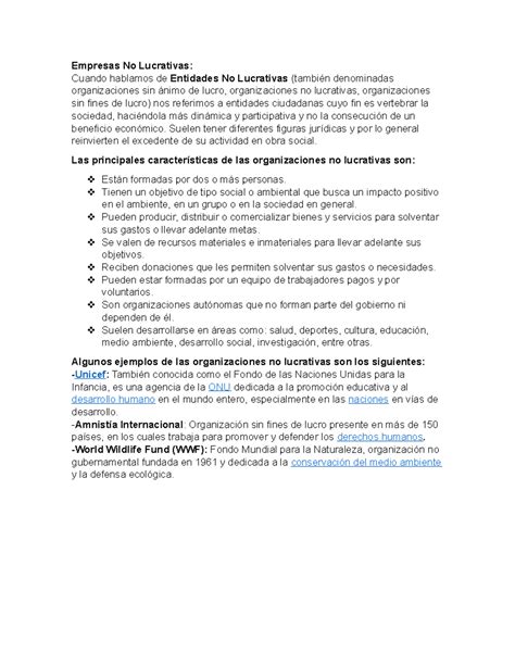 Empresas No Lucrativas - Empresas No Lucrativas: Cuando hablamos de