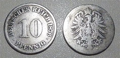 Deutschland 10 Pfennig 1875 A 1876 D Deutsches Kaiserreich Kaufen