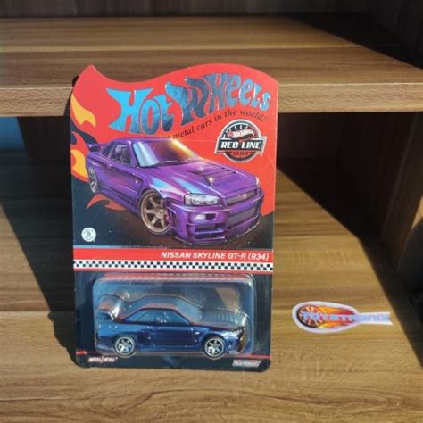 Jual NEW PRODUK HOT WHEELS HOTWHEELS RLC NISSAN SKYLINE R34 BNR34 PURPLE UNGU MIDNIGHT R 34 RARE