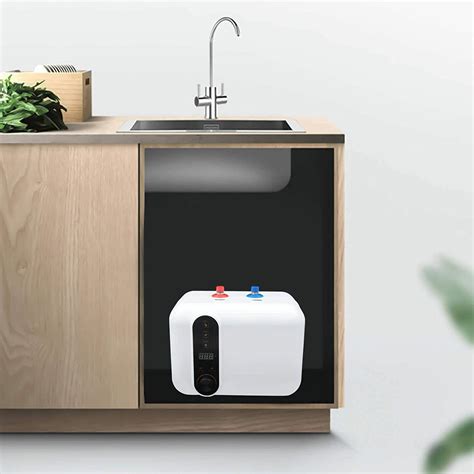 Miumaeov Tankless Instant Electric Hot Water Heater Shower Under Sink Tap Compact Mini Tank
