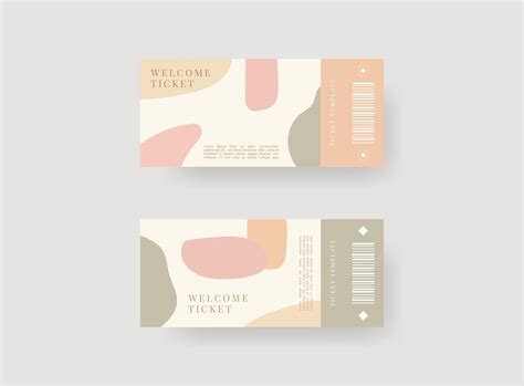 Event ticket template set. template illustration. 48233031 Vector Art ...