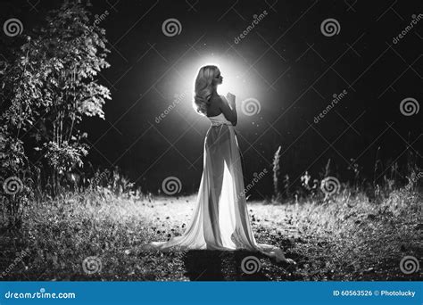 Beautiful Blonde White Corset And Black Skirt Stock Photo Image Of Dress Long 60563526