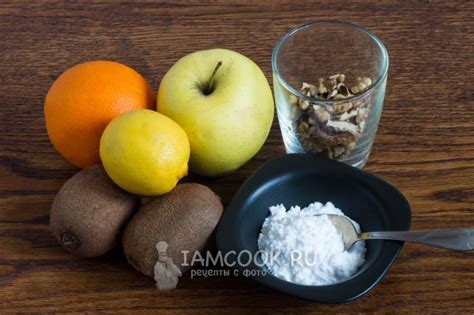 Фруктовый салат с апельсином и орехами — рецепт с фото пошагово