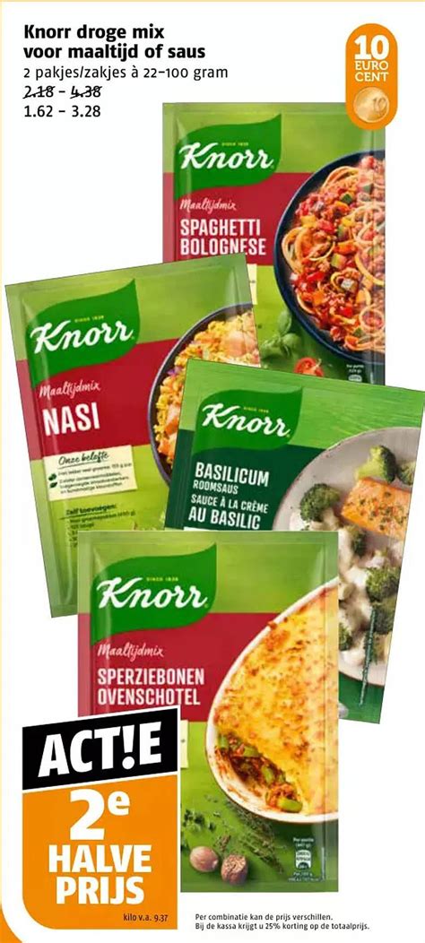 Knorr Droge Mix Voor Maaltijd Of Saus Aanbieding Bij Poiesz