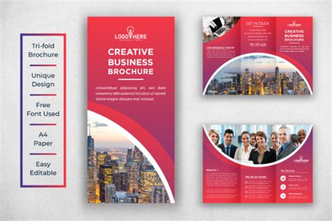 Corporate Tri Fold Brochure Design Graphic By Ju Design · Creative Fabrica