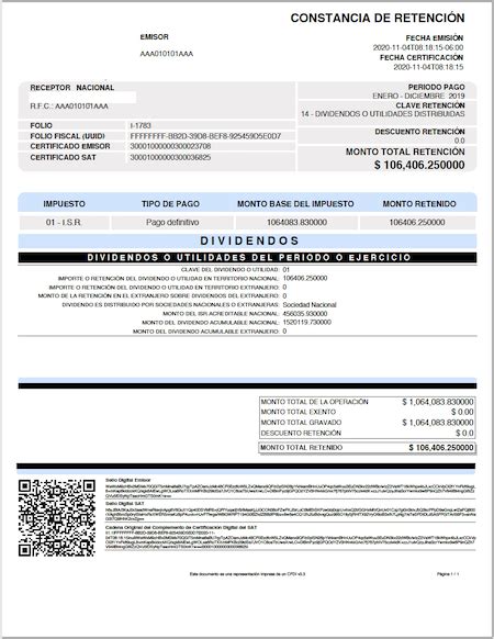 ¿como Emitir El Cfdi Por Dividendos Retención E Información De Pagos