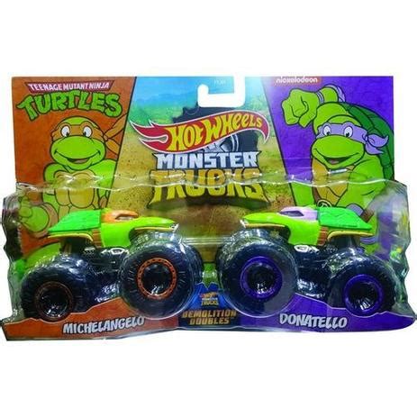 Hot Wheels Monster Truck Michelangelo Vs Donatello Mattel Loja De Brinquedos