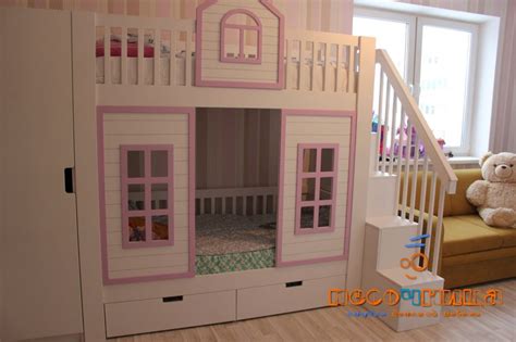 Кровать-замок для девочек и мальчиков: 22 фото в интерьере